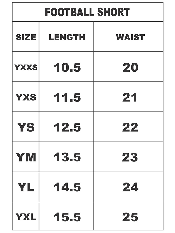 Size chart image